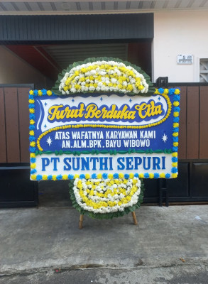 Papan Bunga Duka di Pluit