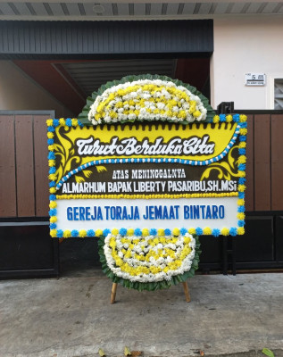 Papan Bunga Duka di Pluit